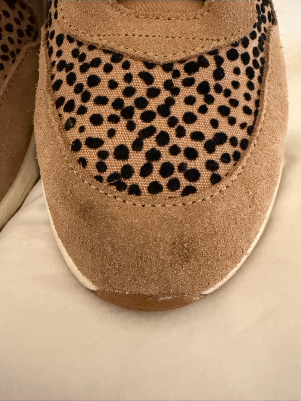 TOMS Women's Travel Lite Leopard Accent Lace-Up Sneakers Size 7.5 - Picture 2 of 3